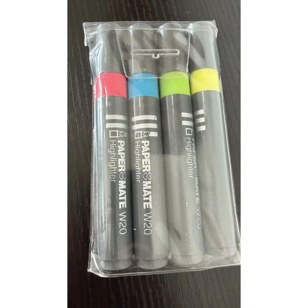 Vintage Sealed Papermate Highlighters Markers Chisel Point Double Heart 1990s